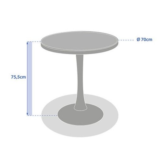 OVIALON 2S БИСТРО TUL TABLE LI
