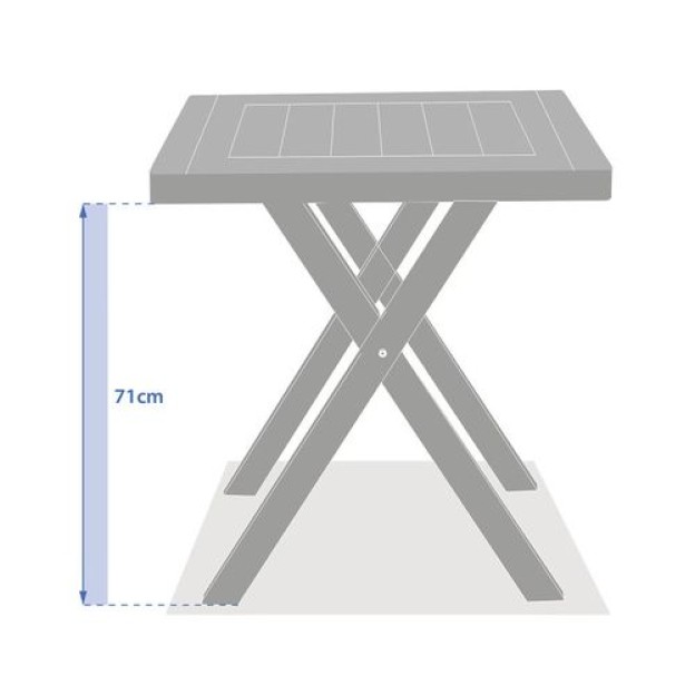 XENIA ACACIA FIX PATRAT TABL
