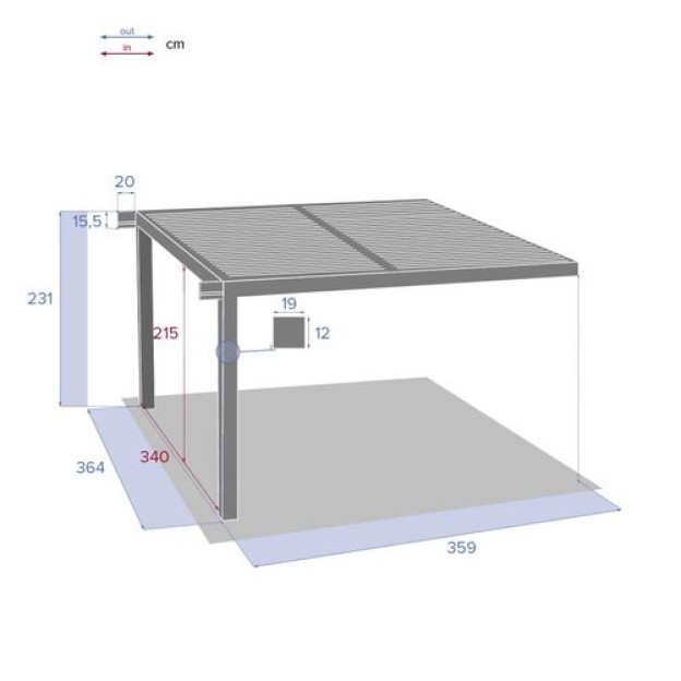 ФУНДАМЕНТ MAJAE 3.6X3.6 ШИРОКИЙ ВНЕШНИЙ