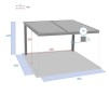 БЕСЕДКА MAJAE 3.6X3.6 ВНЕШНЯЯ СТОРОНА