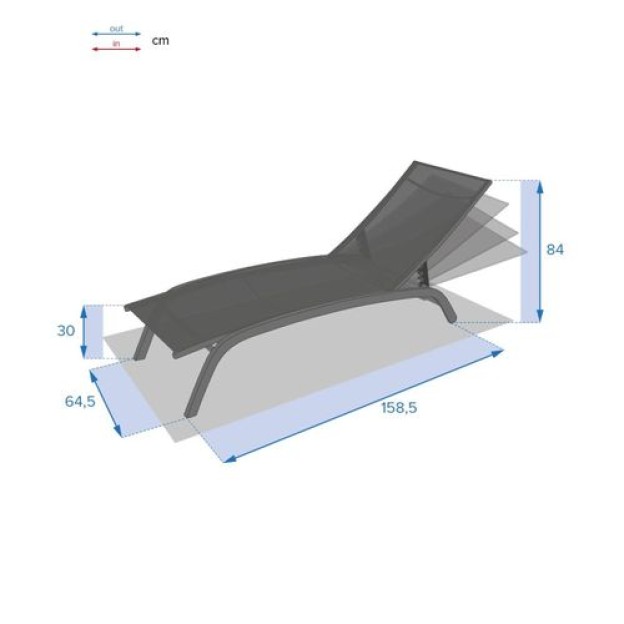 BONAO LOUNGER DUCK /GRAFIT