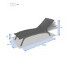 BONAO LOUNGER DUCK /GRAFIT
