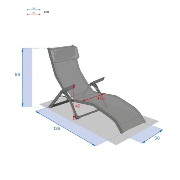 DECIMA LOUNGER ОРЕХ/ПРАЛИНЕ
