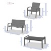 ELYN SOFASET OLIVE/GRAFIT 4S