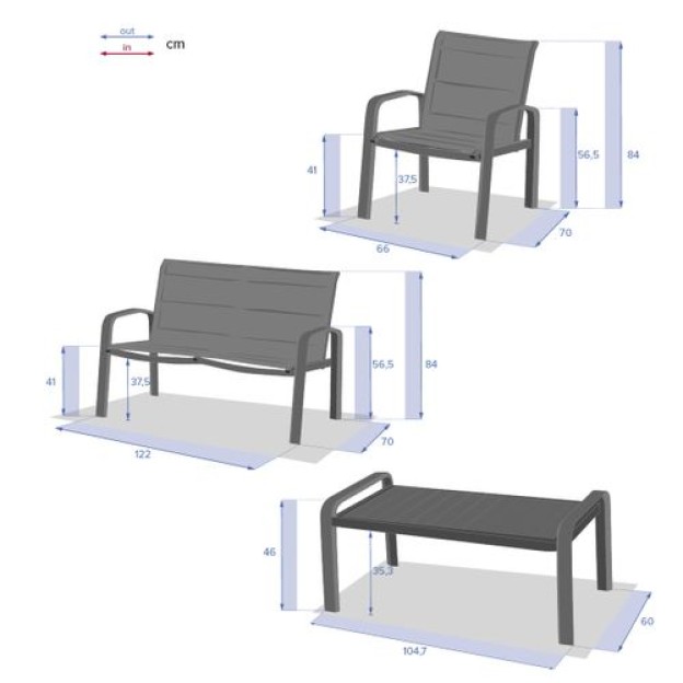 ELYN SOFASET OLIVE/GRAFIT 4S