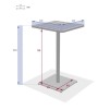 PHUKET HIGH SQU TABLE 2S OLIVE