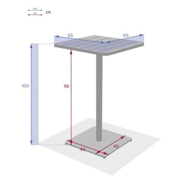 PHUKET HIGH SQU TABLE 2S OLIVE