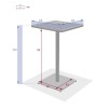 PHUKET HIGH SQU TABLE 2S OLIVE