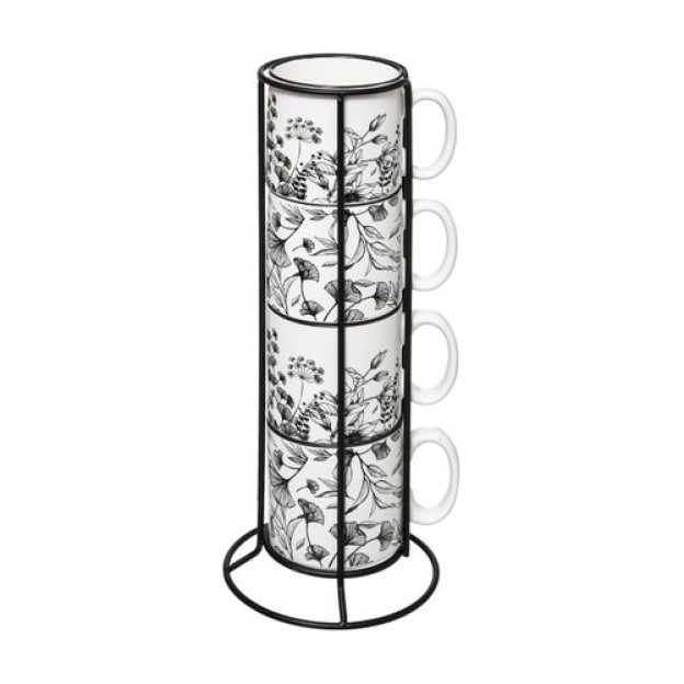 Set cani cu stativ FLORAL