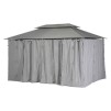 БЕСЕДКА THIRA 4X3M ДЕРЕВНЯ СЕРАЯ