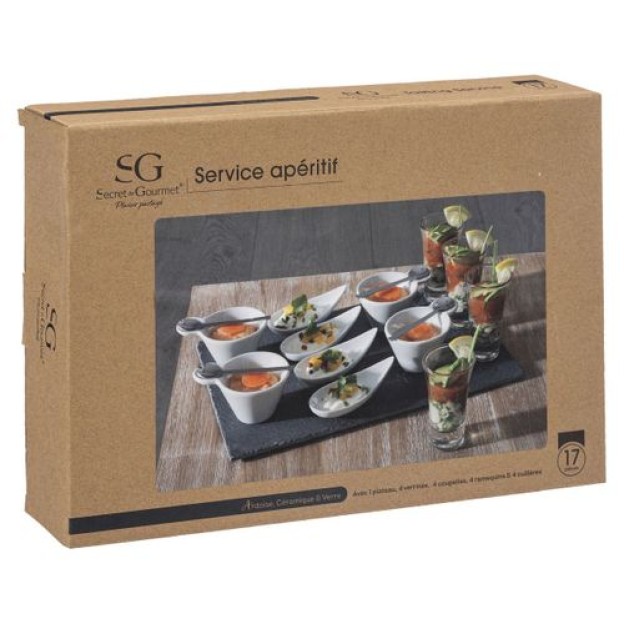 Set aperitiv ARDOISE 17P