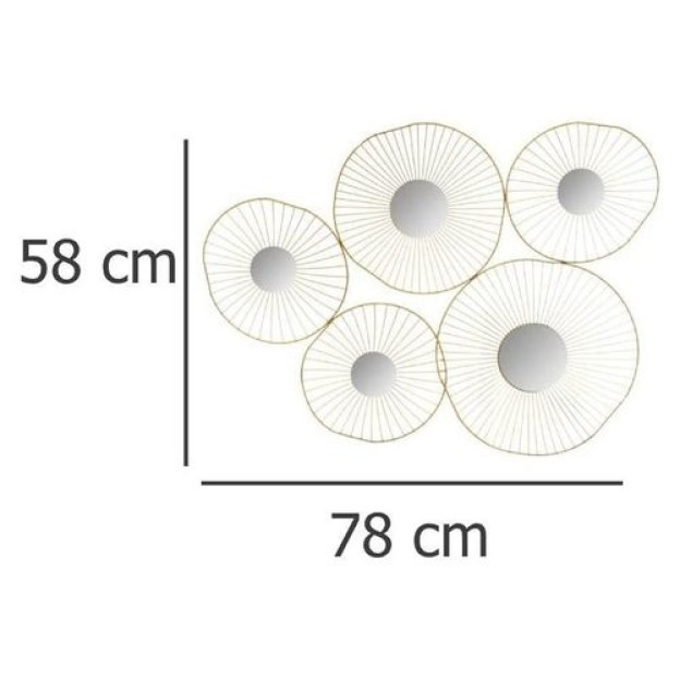 Decoratiune GLD OLI 78X58