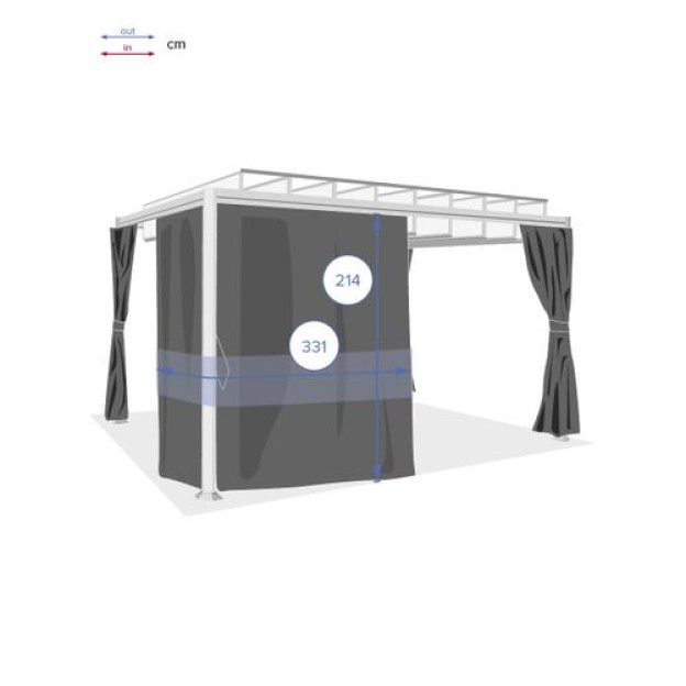 BELIZE 3X3.8M БОКОВАЯ СТЕНА SLT HEAVY DUTY