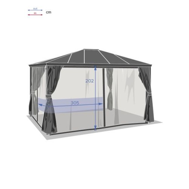 BELIZE 3.6X3M PLASA DE TÂNTARI