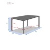 PIAZZA ALU ФИКСИРОВАННЫЙ СТОЛ 8S ГРАФИЧЕСКИЙ
