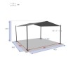 CERTELI CARPORT 4X4M SL GR