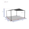 CERTELI CARPORT 4X4M SL GR