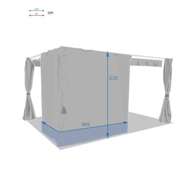 PALMEIRA 4X3M БОКОВАЯ СТЕНА SL GR