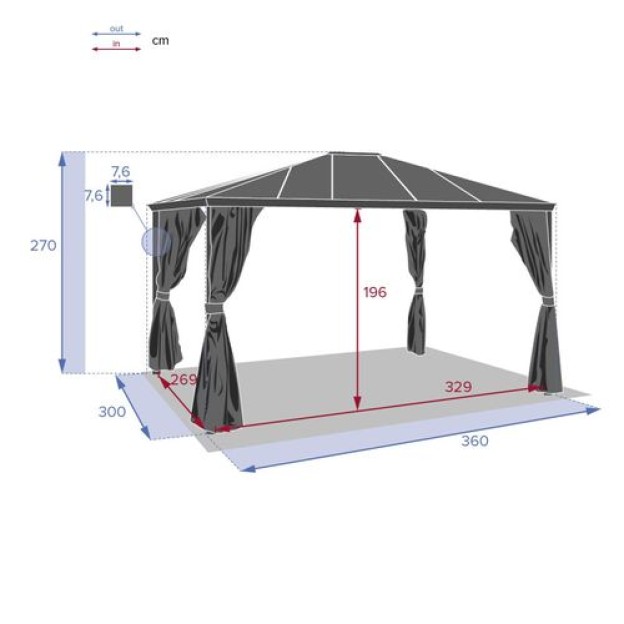 КРОВЕЛЬНЫЙ ПОЛ BELIZE С ПК 3.6X3M