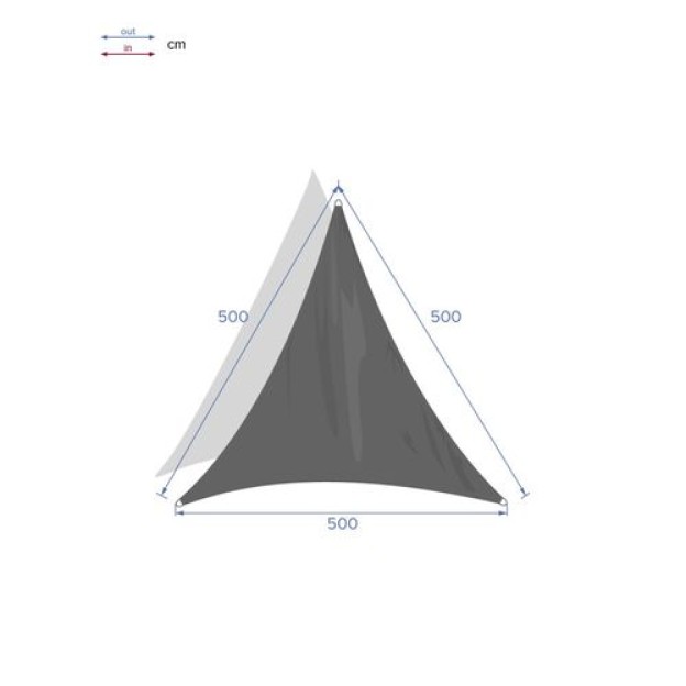 ЗОНТИК КЮРАСАО 5X5X5M СЕРЫЙ