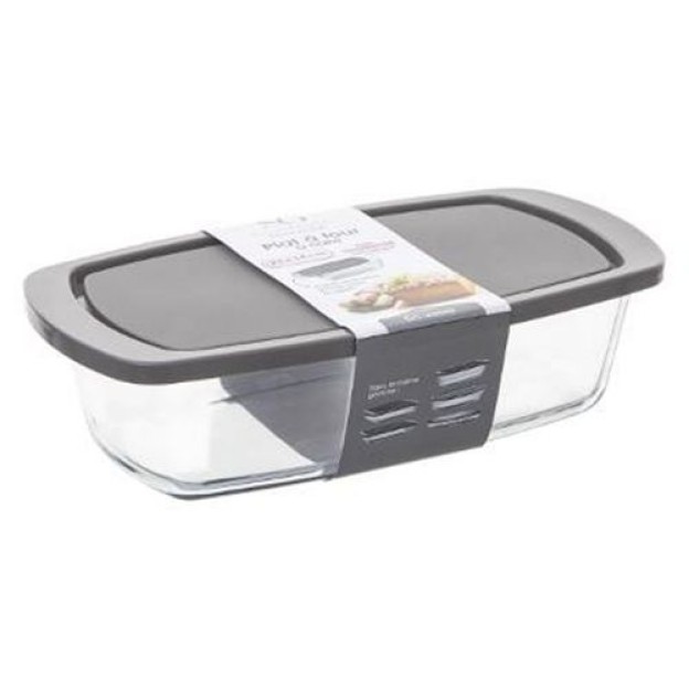 Vas din sticla cu capac 27X14