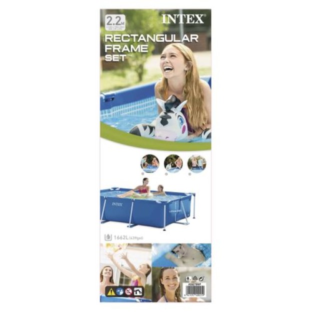 PISCINA RECT FRAME 2.2MX1.5MX0.6M