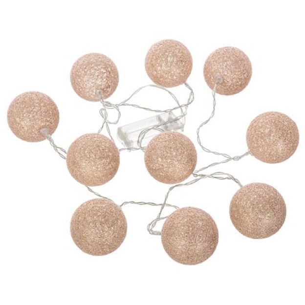 Girlanda LED 10 BALLS D6CM GLITTER