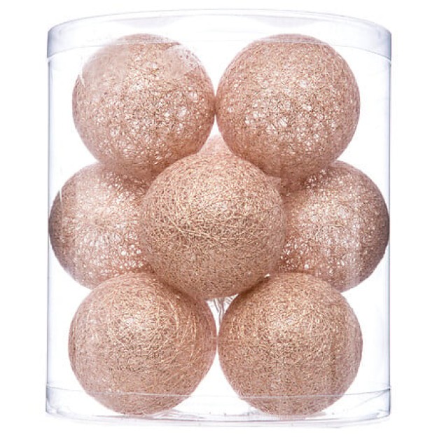 Girlanda LED 10 BALLS D6CM GLITTER
