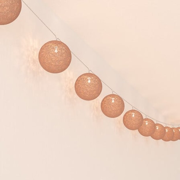 Girlanda LED 10 BALLS D6CM GLITTER