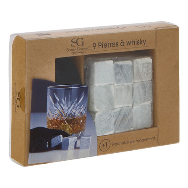 9 BUC PIETRE DE WHISKEY