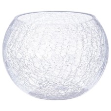 Ваза ОТ стекло BALL CRACKLE Д20