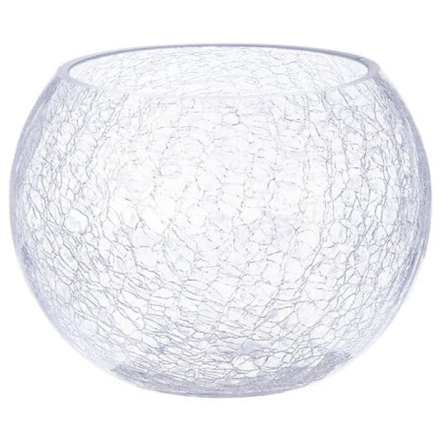 Vază din sticlă BALL CRACKLE D20
