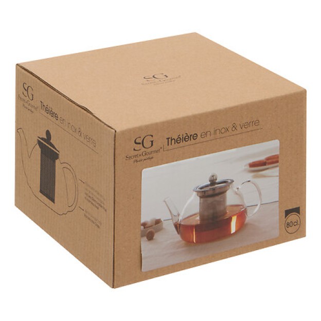 Ceainic cu infuzor VERRE 80 CL