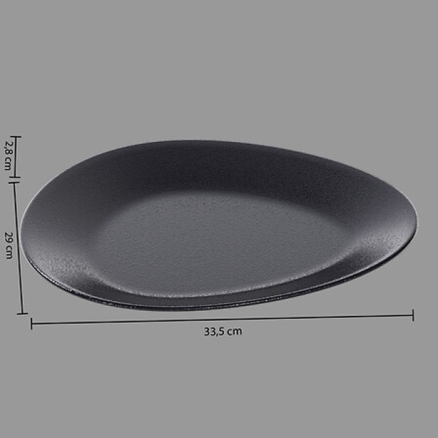 Platou GALET BLACK D33.5
