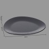 Platou DINNER GALET BLACK D28