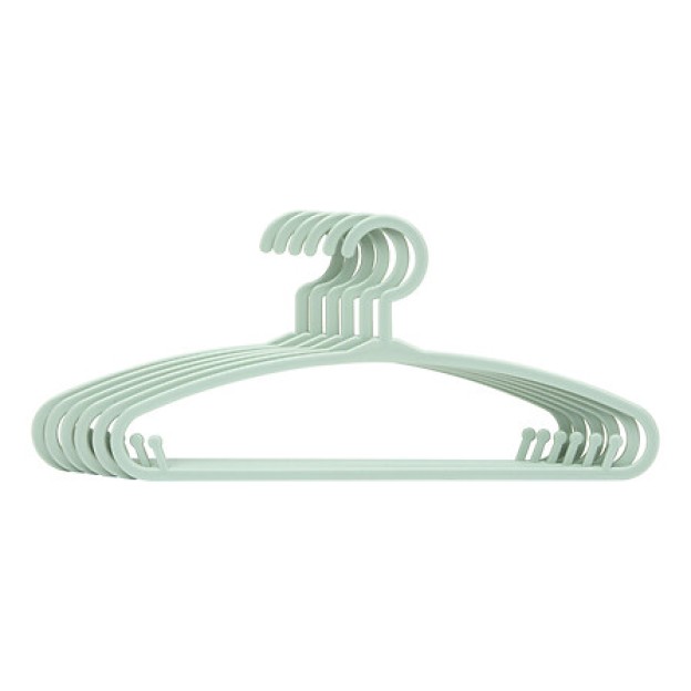 Set de 6 umerașe din plastic verde