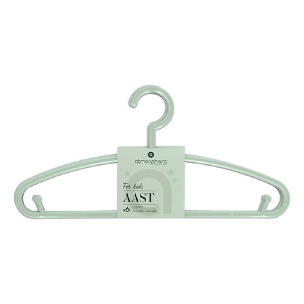Set de 6 umerașe din plastic verde