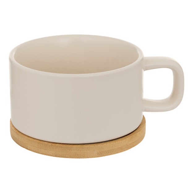 Ceainic Nature ceramică crem