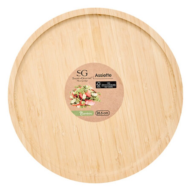 Platou din bambus D26.5