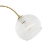 Lampadar arc Laye înalt 150 cm metal sticlă și marmură aur