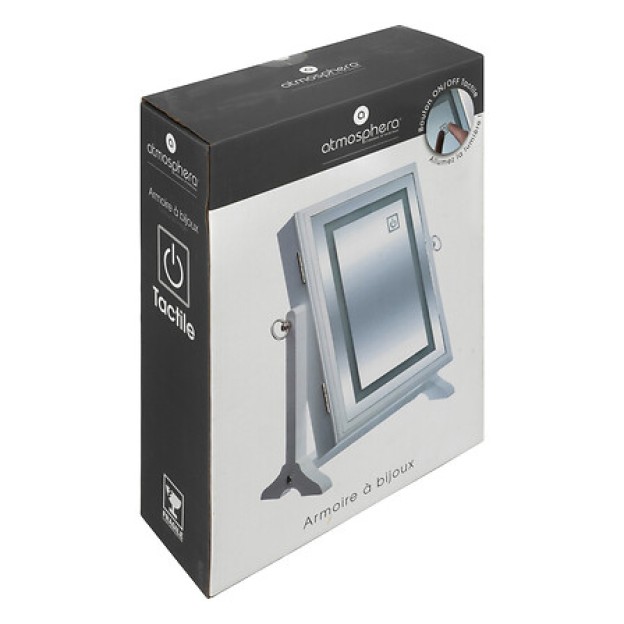 Коробка для ювелирные изделия с зеркало LED H36
