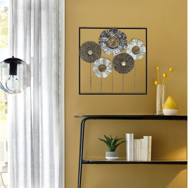 Decorațiune de perete FLOWER FIORE 50X50