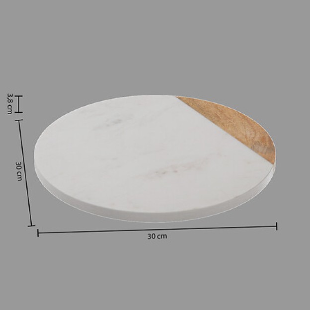 PLATOU MARBLE WHITE D30