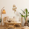 Настенное украшение в виде листа Feel, 39 x 73 см, металл