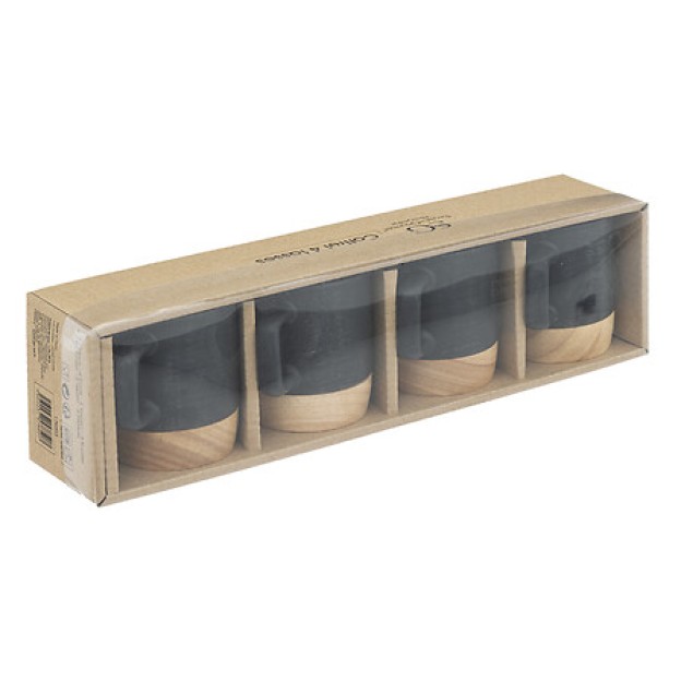 Set cești BLACK BAMBOO