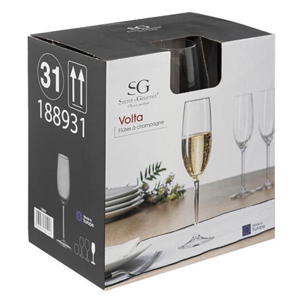 Стекло для шампанское VOLTA 21CL