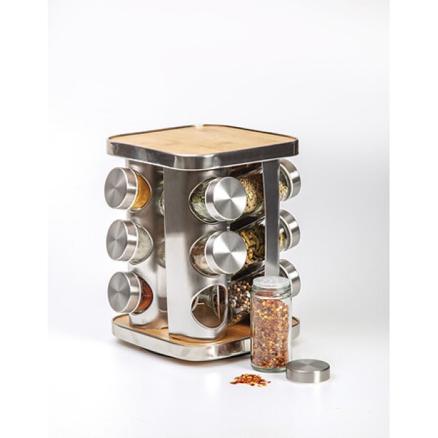 Set recipiente condimente cu suport