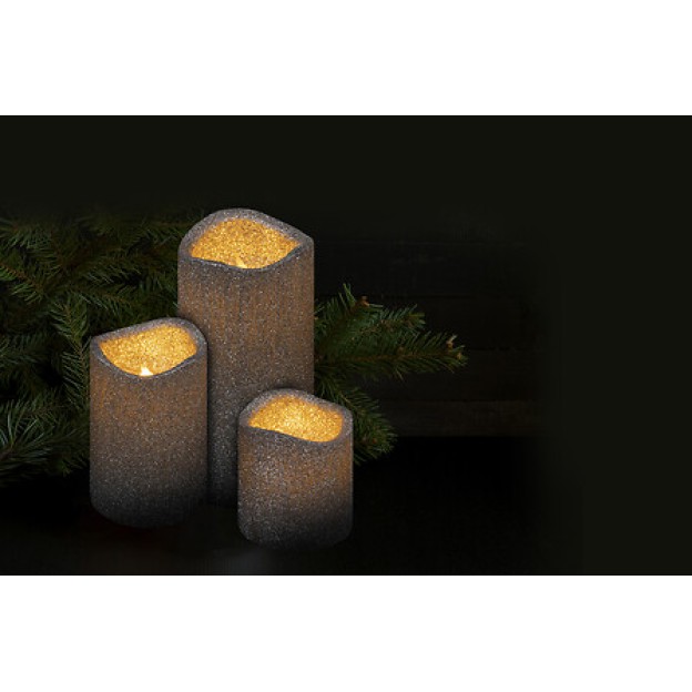 Набор Свечи LED PAILLETTE X3