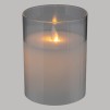 Lumânare LED Sena 7,5 x 10 cm cu recipient din sticlă