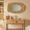 Настенное зеркало Brenda 89 x 58 см, золотистый металл